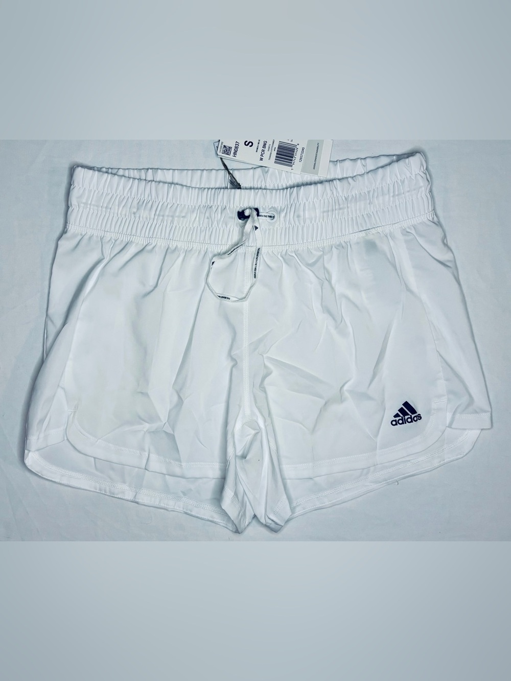 Adidas Aeroready Pacer Bungee Running Shorts Women's Small White Unlined NWT